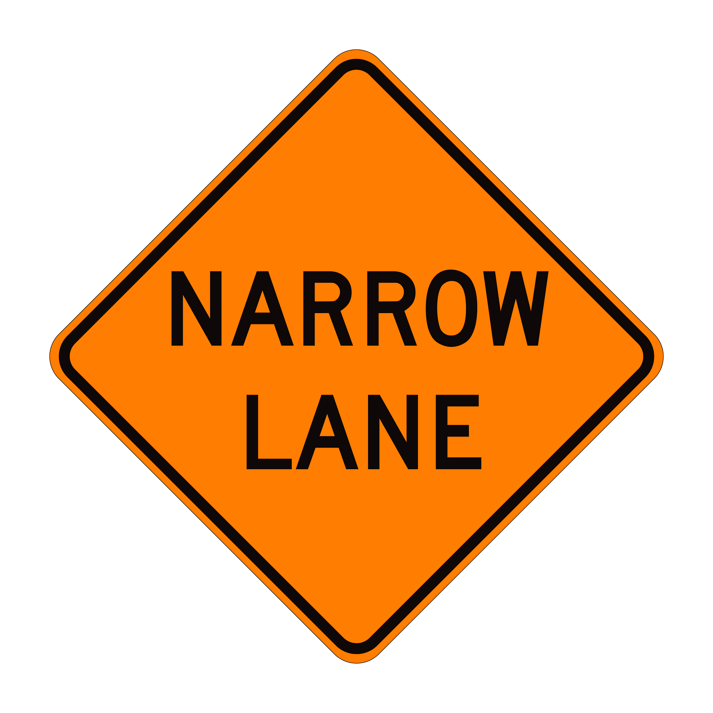 C12(CA) Narrow Lane — official FHWA layout