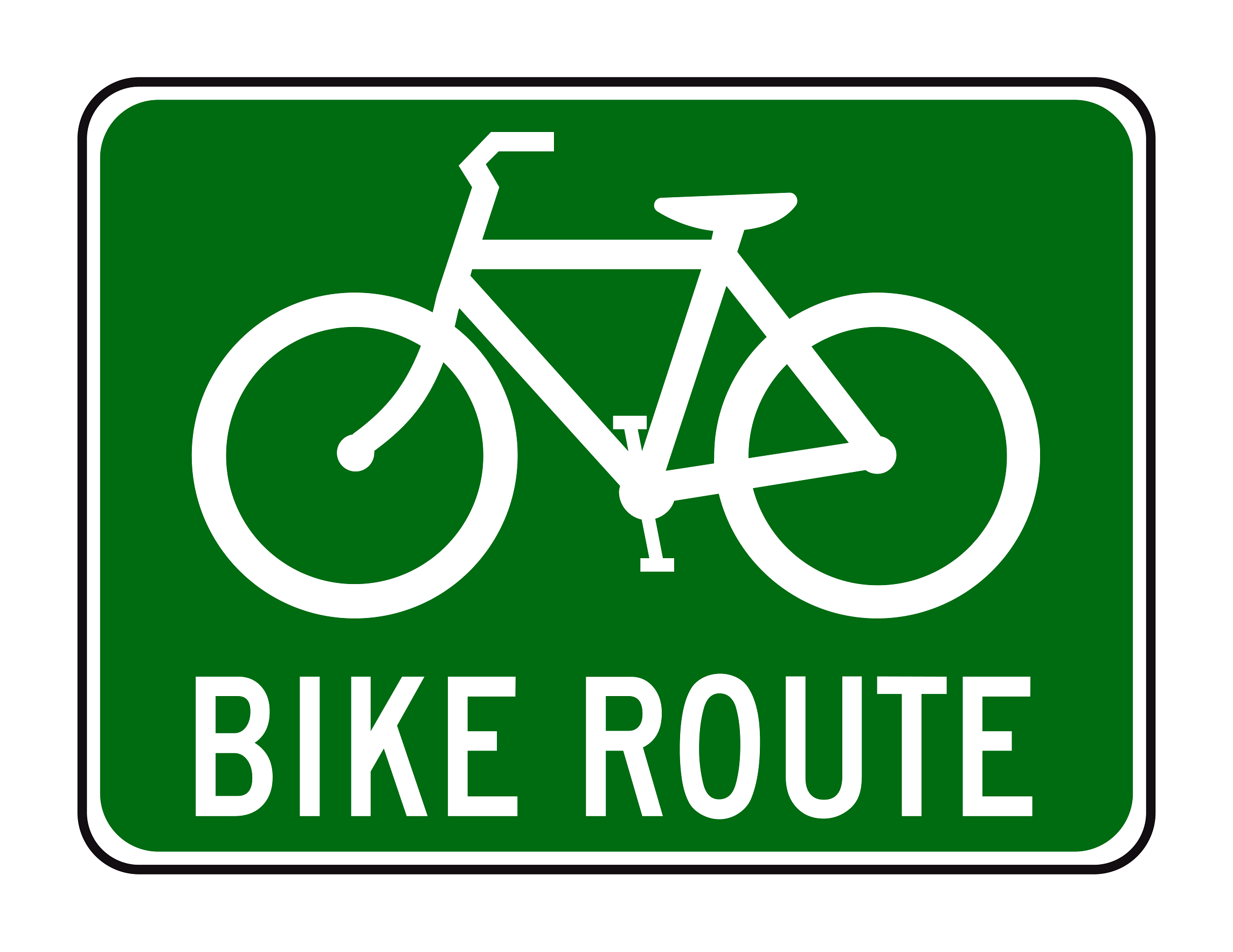 D11-1 Bike Route Sign — official FHWA layout