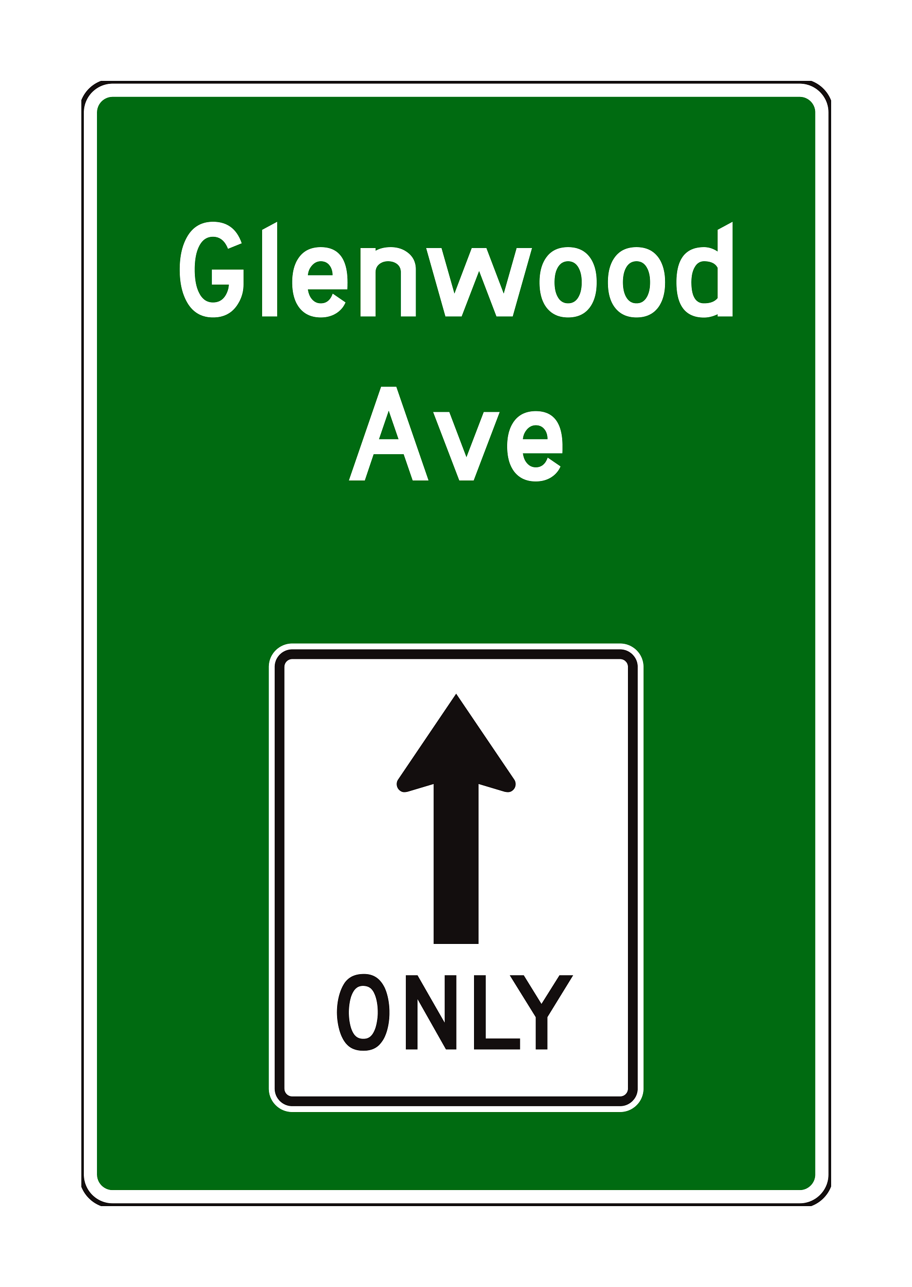 D15-1 Combination Lane-Use/Destination Sign — official FHWA layout