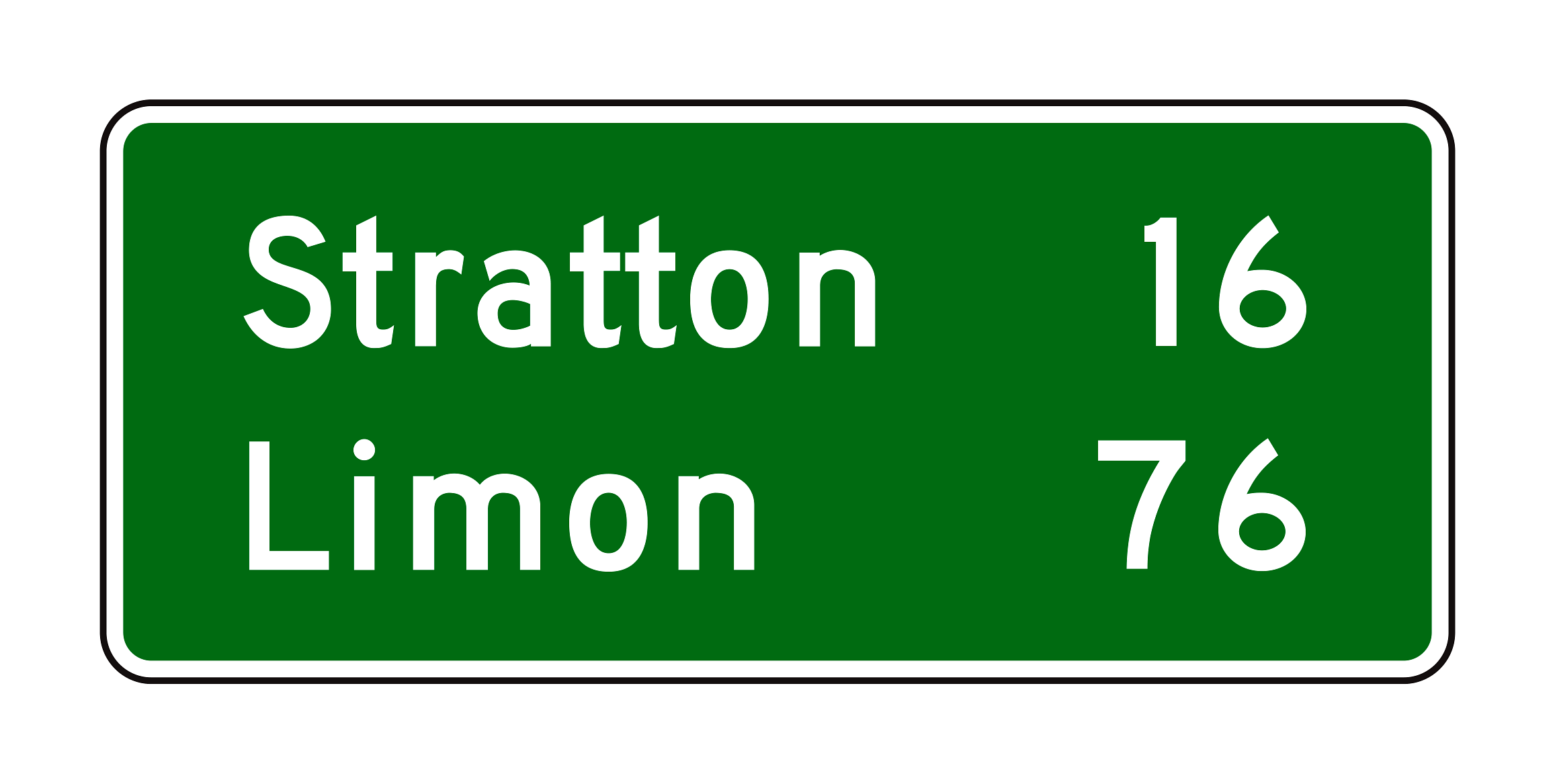 D2-2 Distance Sign — official FHWA layout