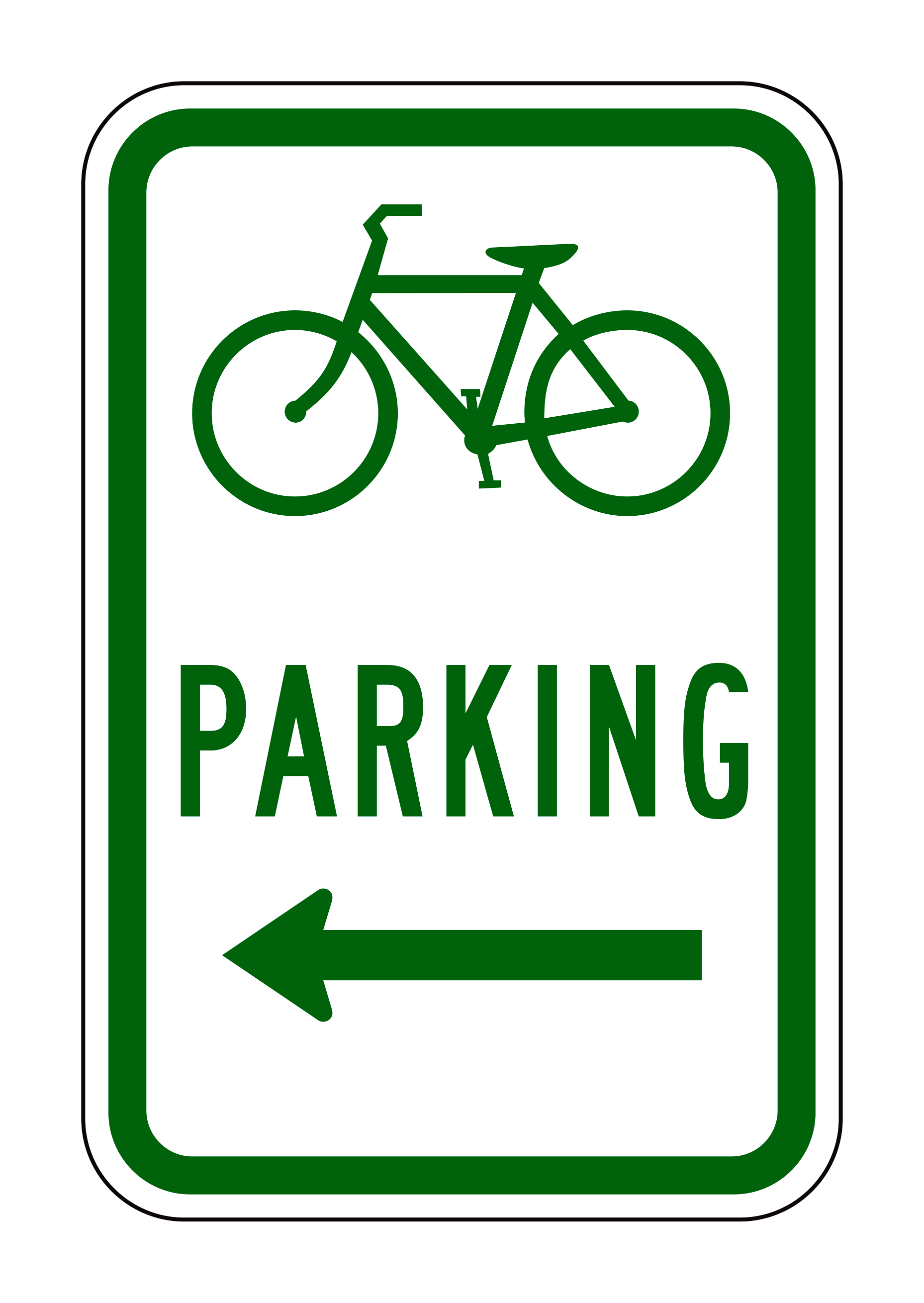 D4-3 Bicycle Parking Area Sign — official FHWA layout