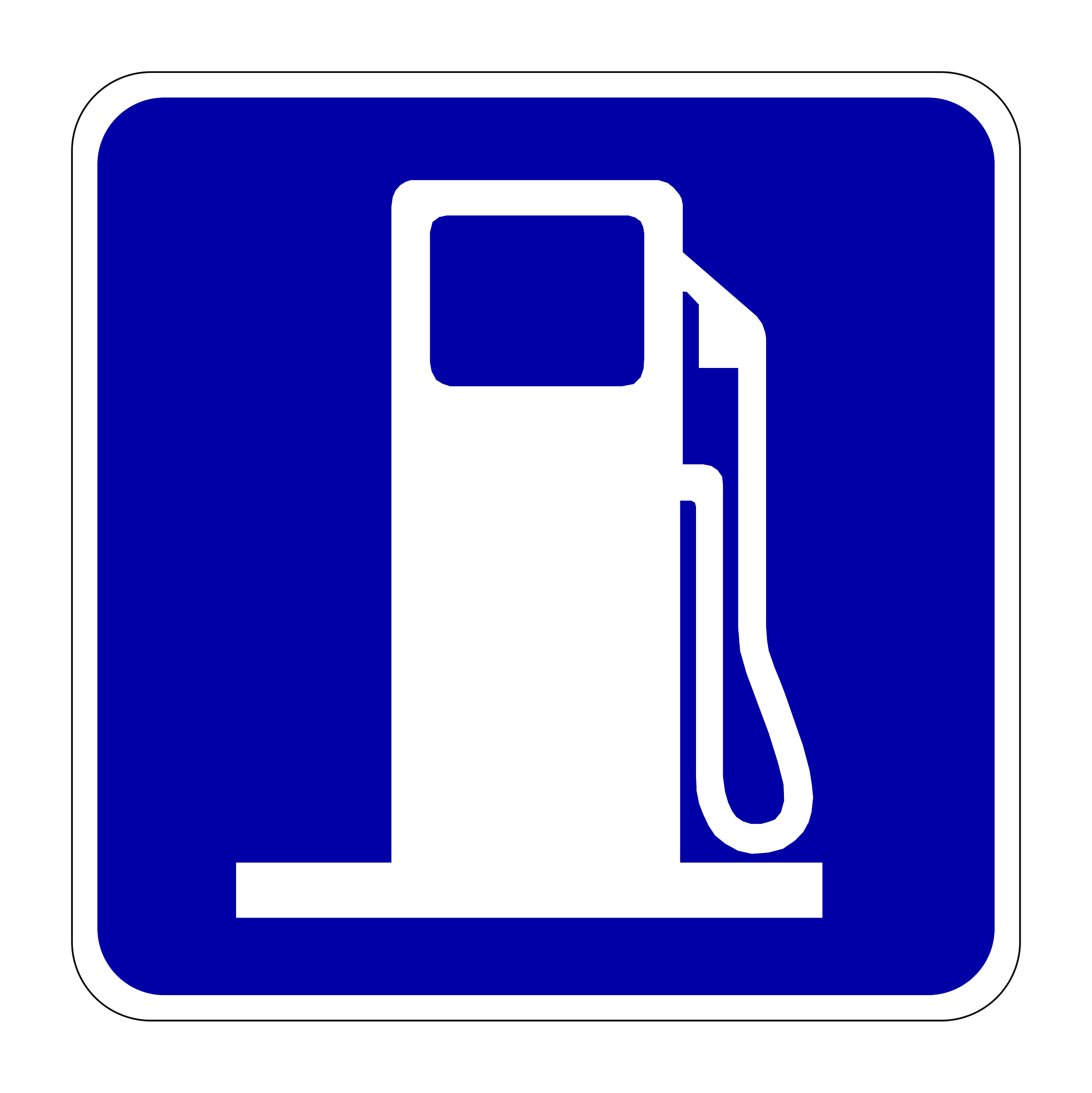 D9-7 Gas — official FHWA layout