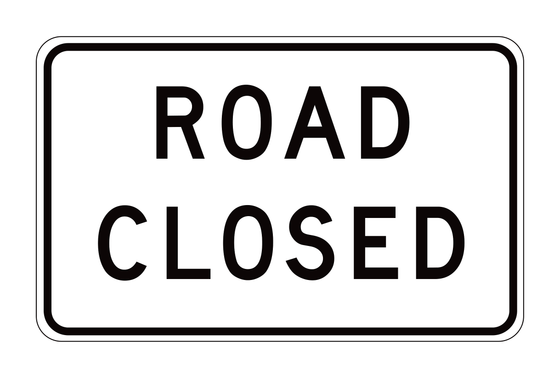 C2(CA) Road Closed — official FHWA layout