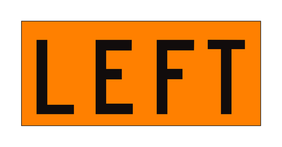 C20A(CA) Left (Word Legend Plate) — official FHWA layout