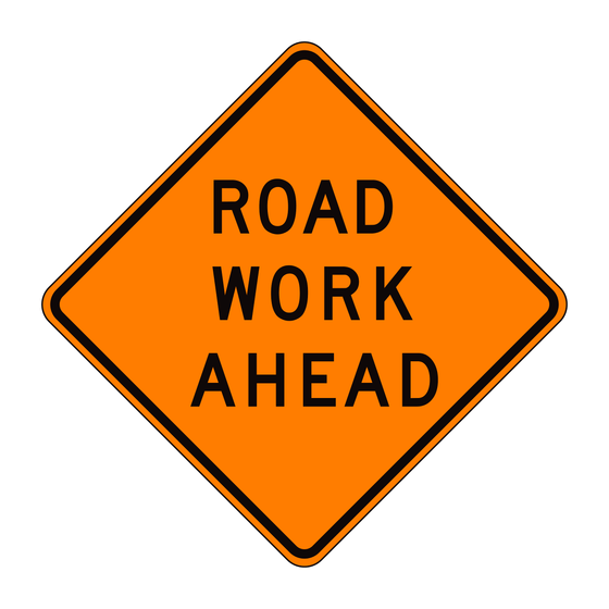 C23(CA) Road Work Ahead — official FHWA layout