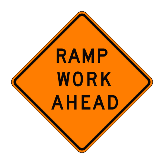 C23A(CA) Ramp Work Ahead — official FHWA layout