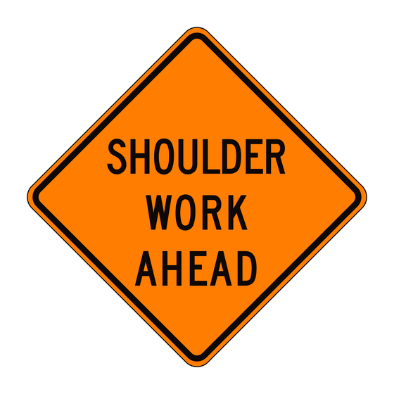 C24(CA) Shoulder Work Ahead — official FHWA layout