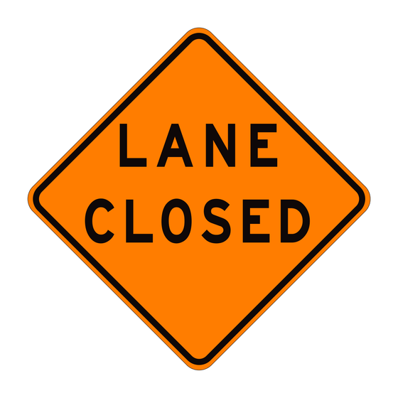 C30(CA) Lane Closed — official FHWA layout