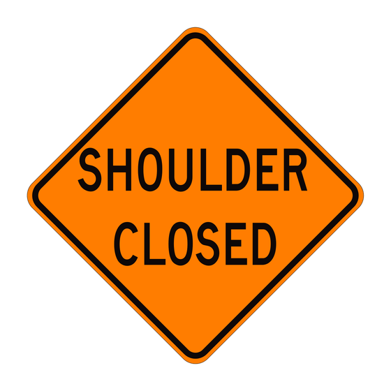 C30A(CA) Shoulder Closed — official FHWA layout