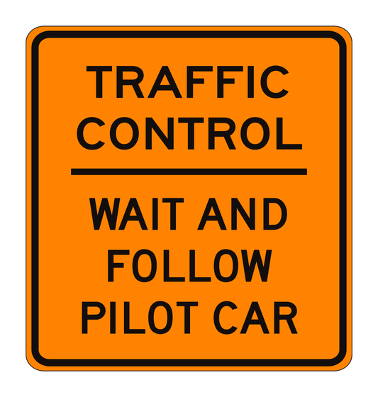 C37(CA) Traffic Control - Wait and Follow Pilot Car — official FHWA layout