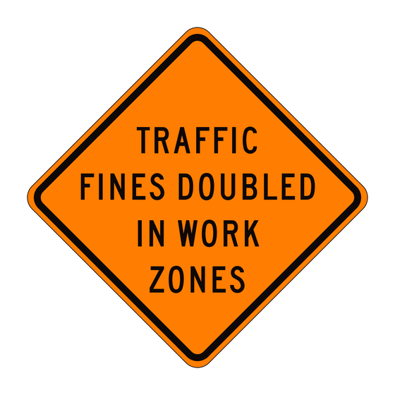 C40A(CA) Traffic Fines Doubled in Work Zones — official FHWA layout