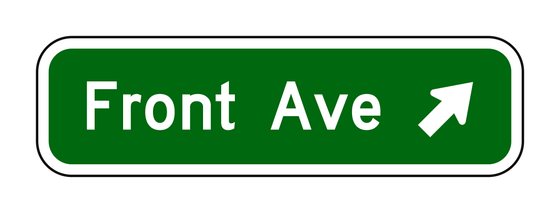 D1-1d Circular Intersection Destination (1 Line) — official FHWA layout