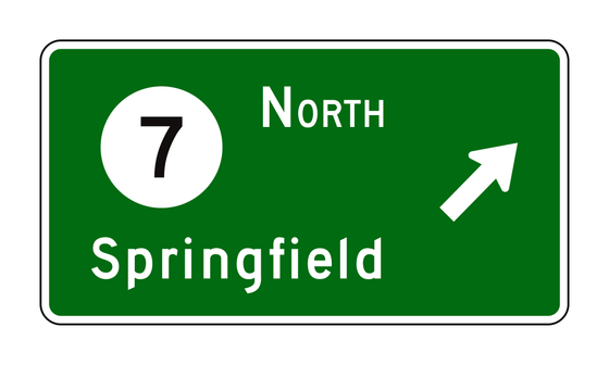 D1-1e Circular Intersection Departure Guide — official FHWA layout