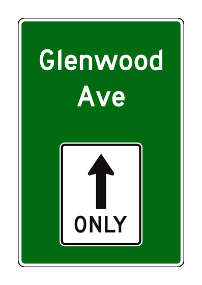 D15-1 Combination Lane-Use/Destination Sign — official FHWA layout