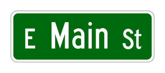 D3-1 Street Name Sign — official FHWA layout