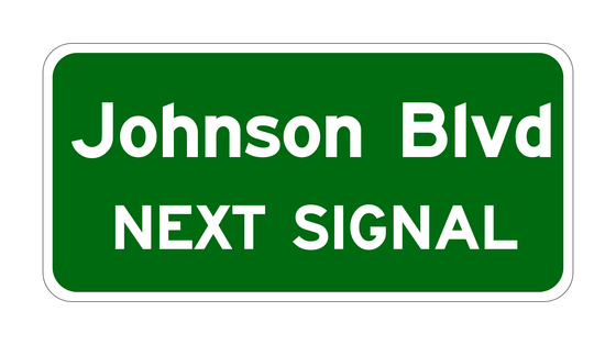 D3-2 Advance Street Name Sign — official FHWA layout