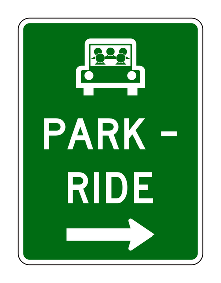 D4-2 Park and Ride Sign — official FHWA layout