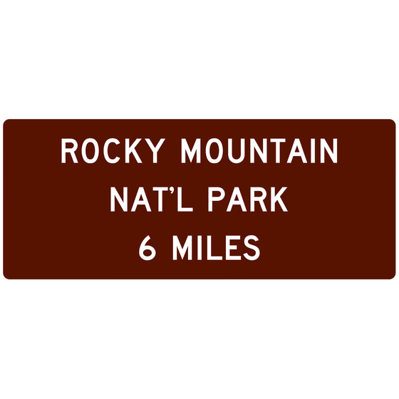D7-1 National Park Sign — official FHWA layout