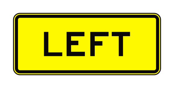 E1-5aP Left Plaque — official FHWA layout