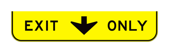 E11-1 Exit Only — official FHWA layout