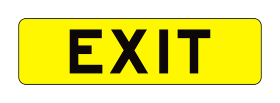 E11-1a Exit Panel — official FHWA layout