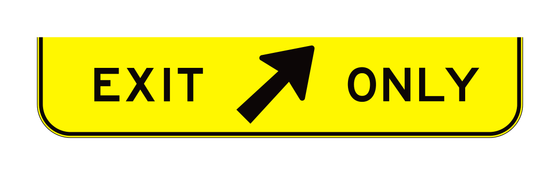 E11-1d Exit Only — official FHWA layout