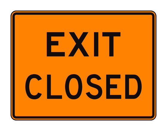 E5-2a Exit Closed — official FHWA layout