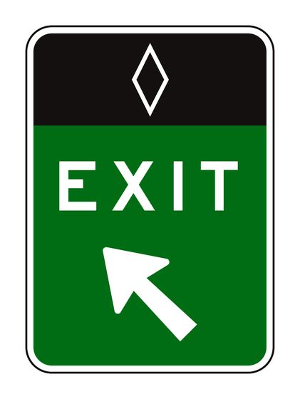 E8-4 Preferential Lane Direct Exit Gore — official FHWA layout