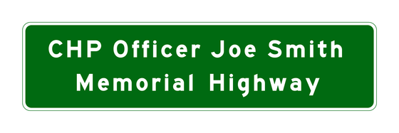 G12-2(CA) Memorial Highway Sign (2 Line) — official FHWA layout
