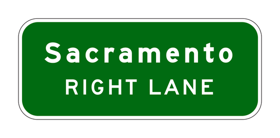G20-1(CA) Advance Lane Assignment Sign — official FHWA layout