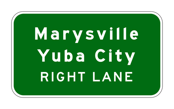G20-3(CA) Advance Lane Assignment Sign — official FHWA layout