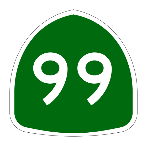 G28-1(CA) California State Route Marker (Route 99) — official FHWA layout