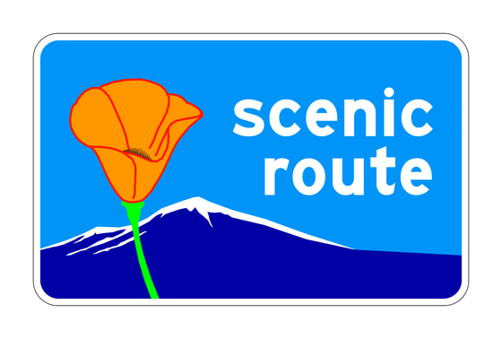 G30(CA) Scenic Route Marker — official FHWA layout