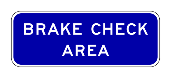 G66-58(CA) Brake Check Area — official FHWA layout