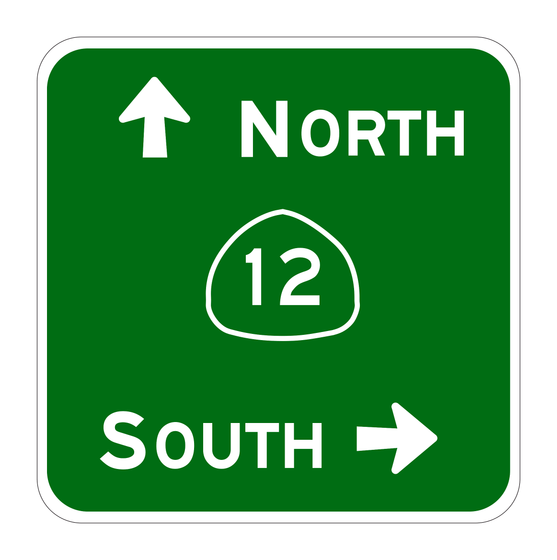 G77-4(CA) State Route Directional Guide Sign — official FHWA layout