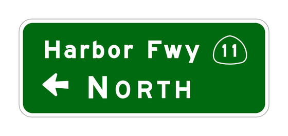 G78-4(CA) Interchange Guide Sign — official FHWA layout