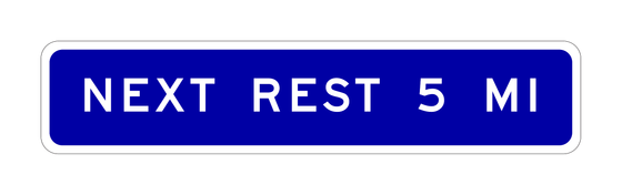 G79A(CA) Next Rest XX Miles Sign — official FHWA layout