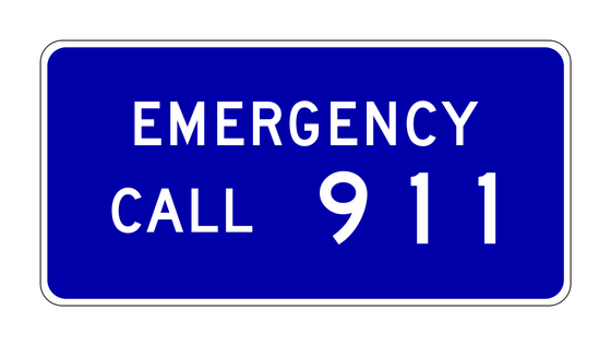 G81-62(CA) Emergency Call 911 — official FHWA layout
