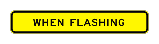 G81-64A(CA) When Flashing — official FHWA layout