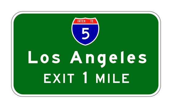 G83-2(CA) Advance Guide Sign — official FHWA layout
