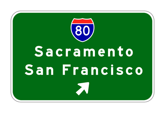 G85-4(CA) Exit Direction Sign — official FHWA layout