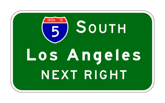 G86-3(CA) Advance Guide Sign with Interstate Shield — official FHWA layout