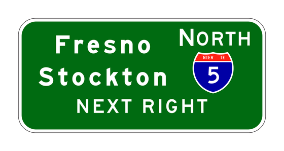 G86-7(CA) Advance Guide Sign with Route Shield — official FHWA layout