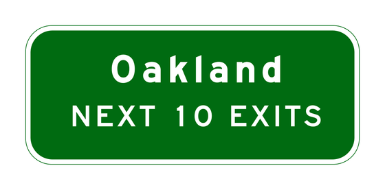 G87(CA) Next Exits Distance Supplemental Guide Sign — official FHWA layout