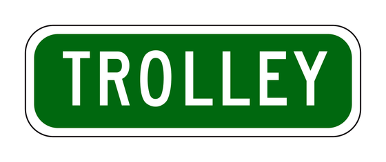 G96A(CA) Trolley (Station Name Placard) — official FHWA layout