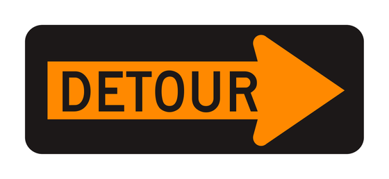 M4-10 Detour — official FHWA layout