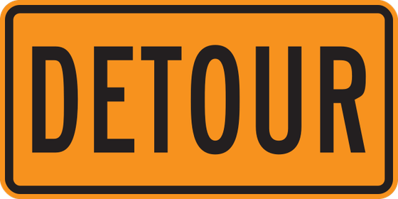M4-8P Detour — official FHWA layout