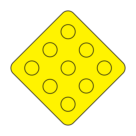 OM1-1 Object Marker Type 1 — official FHWA layout