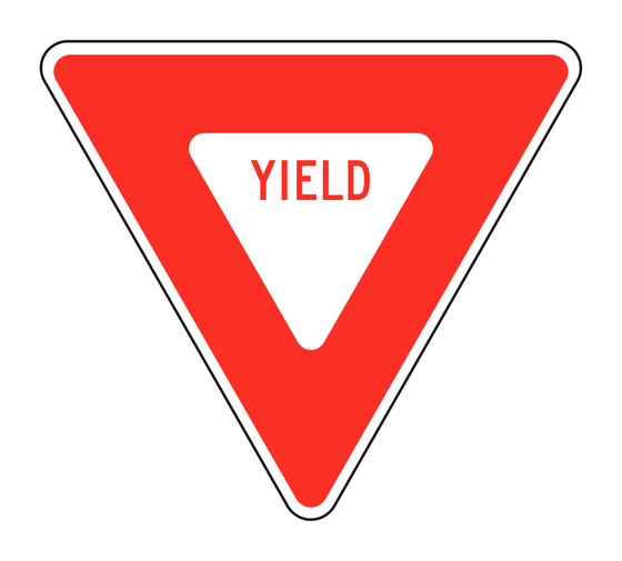R1-2 Yield — official FHWA layout