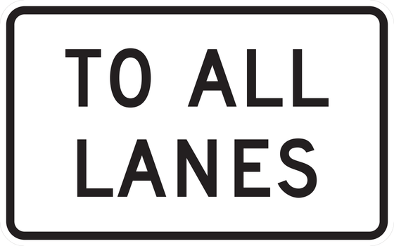 R1-2cP To All Lanes — Plaque — sign artwork